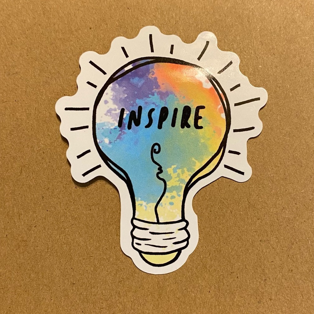 🌈20/$12🌈 Inspire Light Bulb Sticker